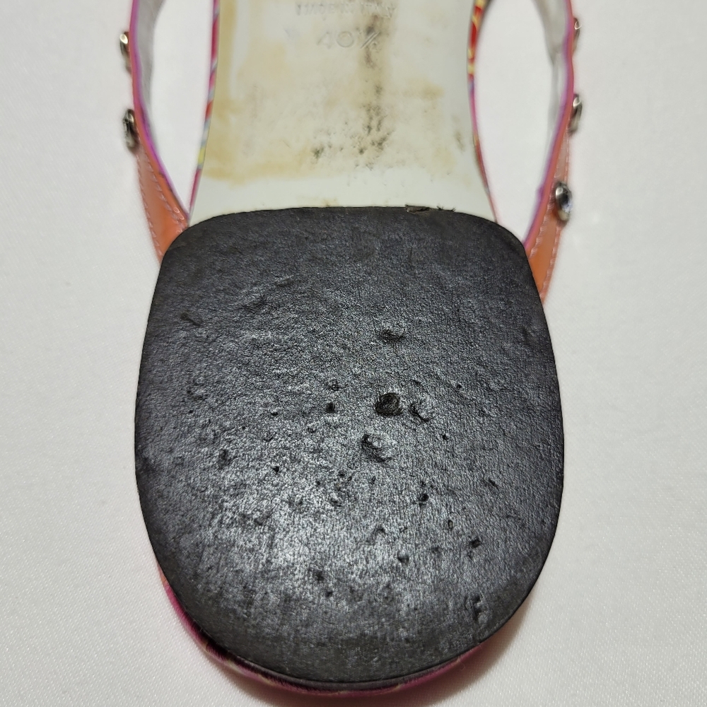 Dolce & Gabbana Pink & Orange Flip Flops with dust bags - Picture 7 of 12